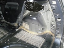 FORD FUSION - шумоизоляция пола, арок, багажника и потолка автомобиля
